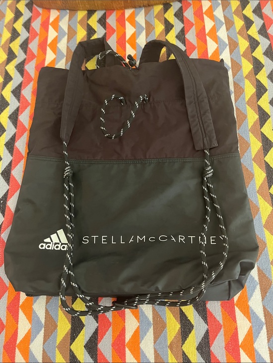 Adidas by Stella McCartney Black Drawstring Backpack Tote main image 6